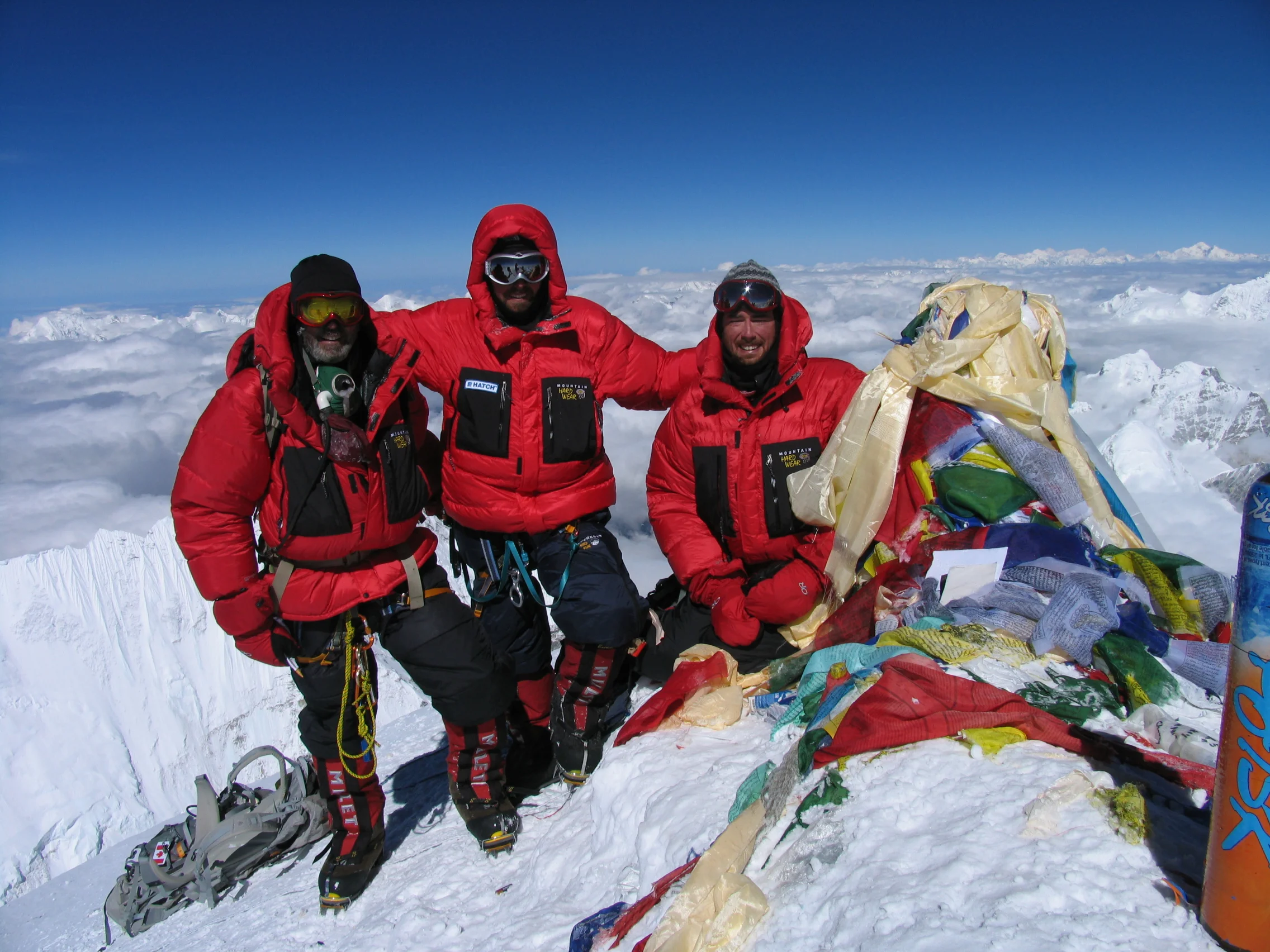 Alan Mallory with Family on Summit of Mount Everest